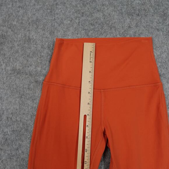 Lululemon Leggings Womens 2 Align High Rise Crop 22" Red Yoga Soft Run Workout - Picture 3 of 8